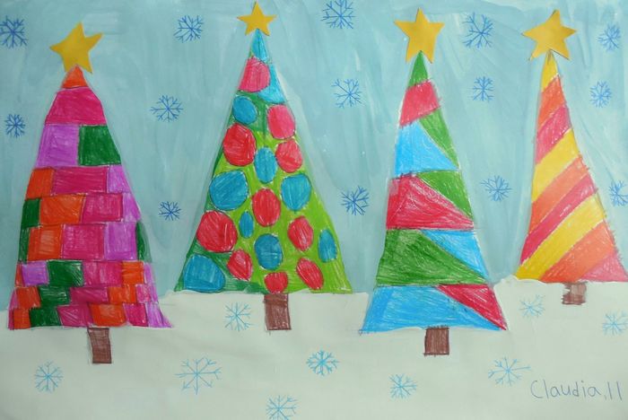 Art Studio PALETTE. Claudia Kochergin Picture.  Coloured Pencil Holidays Christmas 