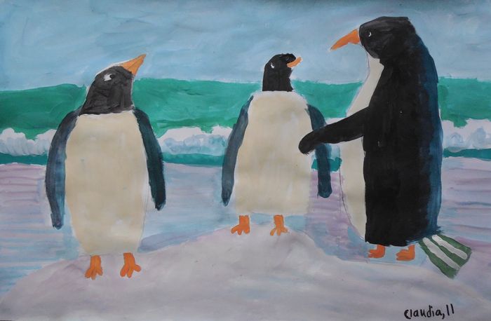 Art Studio PALETTE. Claudia Kochergin Picture.  Tempera Animals Mix 