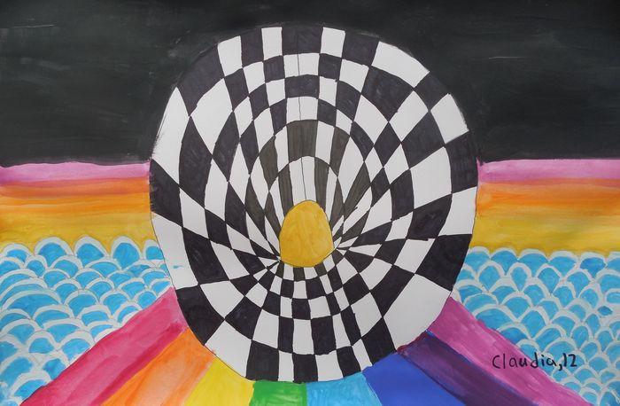 Art Studio PALETTE. Claudia Kochergin Picture.  Marker, Tempera Fantasy Imagenation 