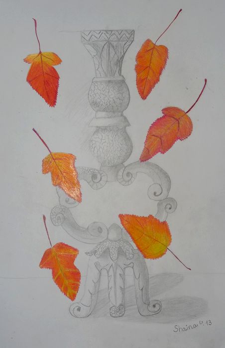 Art Studio PALETTE. Shaina Gurevich Picture.  Coloured Pencil Still Life Still Life 