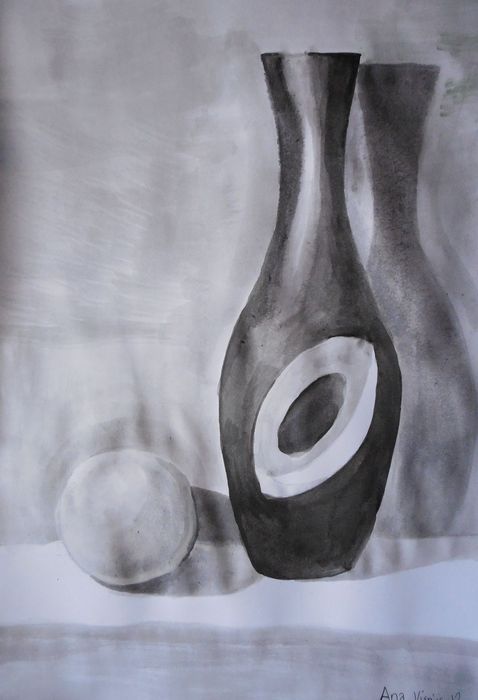 Art Studio PALETTE. Ana Visnjic Picture.  Watercolour Still Life Still Life 