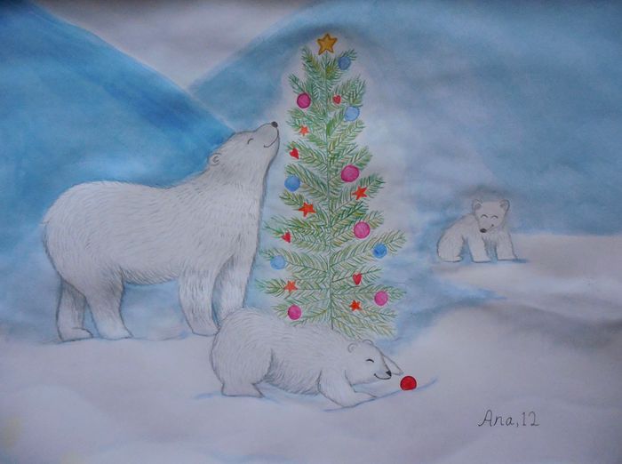 Art Studio PALETTE. Ana Visnjic Picture.   Holidays Christmas 