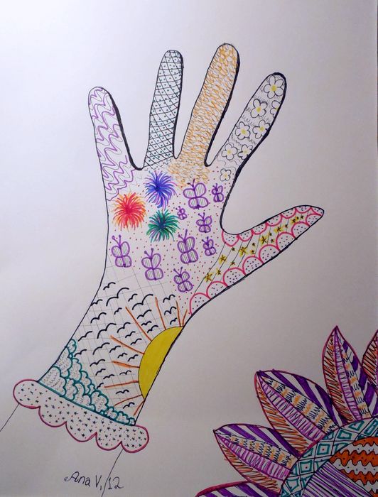 Art Studio PALETTE. Ana Visnjic Picture.   Fantasy Zentangle 