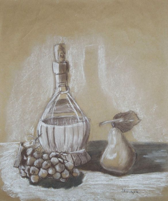 Art Studio PALETTE. Olivia Davidson Picture.  Pastel Still Life Still Life 