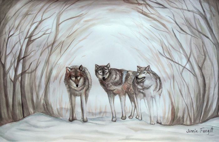 Art Studio PALETTE. Jennie Fang Picture.  Watercolour Animals Mix 