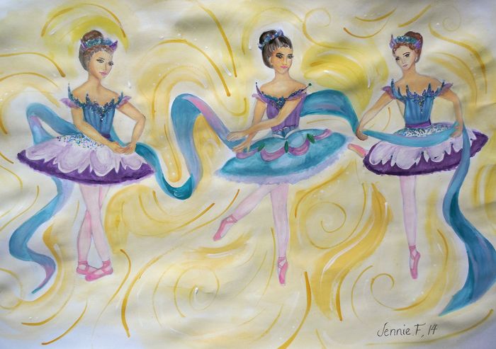 Art Studio PALETTE. Jennie Fang Picture.  Tempera People Activities 