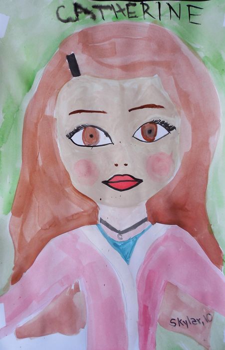 Art Studio PALETTE. Skylar Langille Picture.  Watercolour People Portrait 