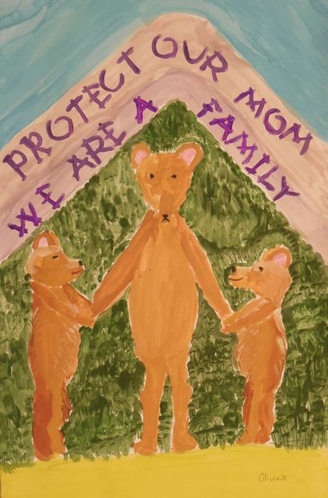 Art Studio PALETTE. Olivia Matvejeva Picture.  Tempera Animals Mix 