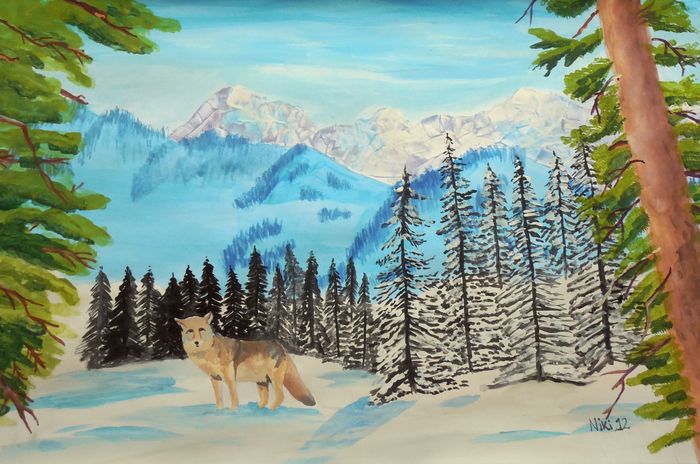 Art Studio PALETTE. Niki Karimali Picture.  Tempera Animals Mix 