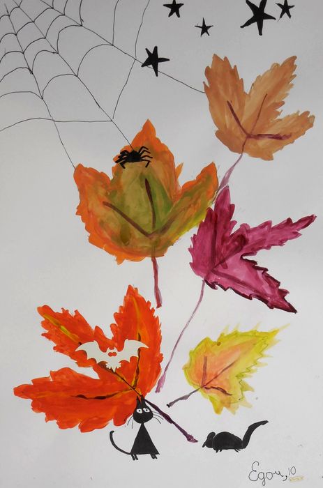 Art Studio PALETTE. Egor Kit Picture.  Tempera Holidays Halloween 