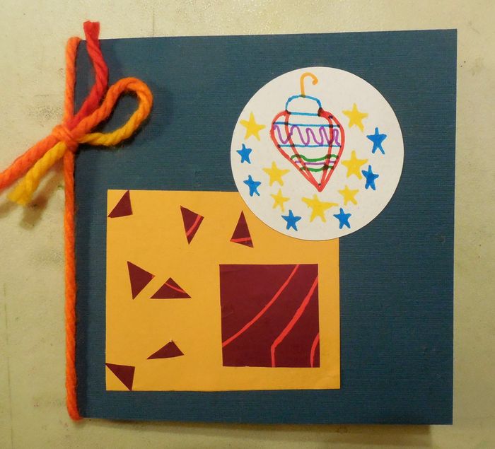 Art Studio PALETTE. Egor Kit Picture. Greeting Card Mixed Media Holidays New Year 