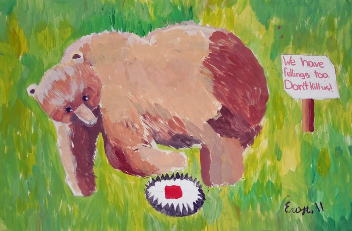 Art Studio PALETTE. Egor Kit Picture.  Tempera Animals Mix 