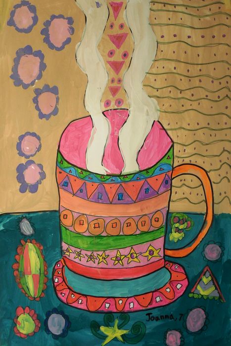 Art Studio PALETTE. Joanna Cai Picture.  Marker, Tempera Design Dishes 