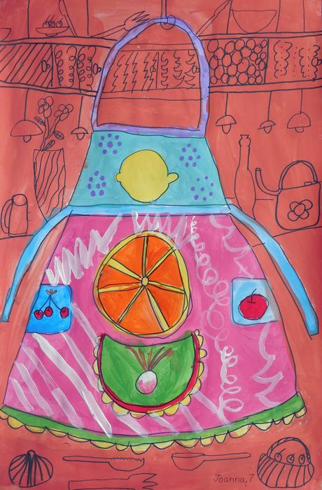 Art Studio PALETTE. Joanna Cai Picture.  Marker, Tempera Design Clothes 