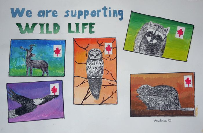 Art Studio PALETTE. Anastasia Adamchuk Picture.  Wax Animals Mix 