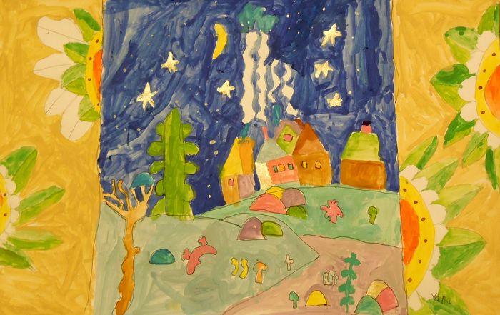 Art Studio PALETTE. Yana Biletska Picture.   Holidays Christmas 