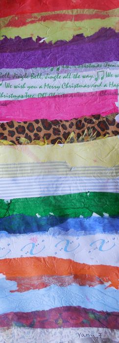 Art Studio PALETTE. Yana Biletska Picture.  Applique Fantasy Abstract 