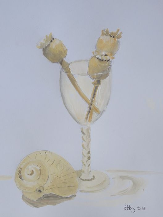 Art Studio PALETTE. Abby Soboleva Picture.  Tempera Still Life Still Life 