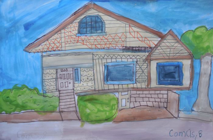 Art Studio PALETTE. Camus Hu Picture.   Landscape Houses 