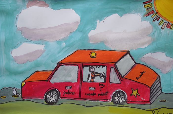 Art Studio PALETTE. Camus Hu Picture.  Marker, Tempera Design Transport 