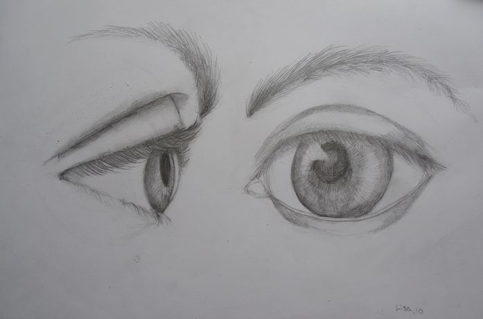 Art Studio PALETTE. Lisa Lei Picture.  Pencil People Portrait 