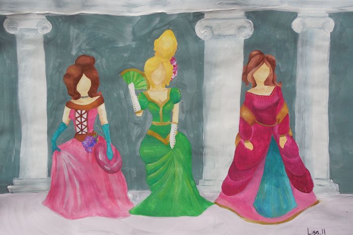 Art Studio PALETTE. Lisa Lei Picture.  Tempera People Activities 