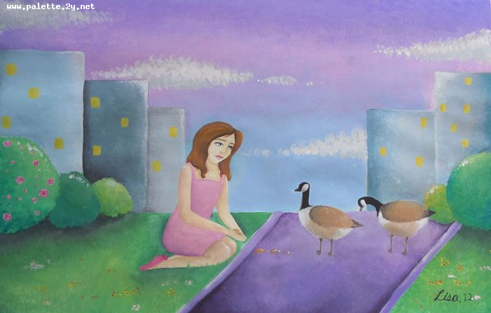 Art Studio PALETTE. Lisa Lei Picture.  Tempera People Activities 