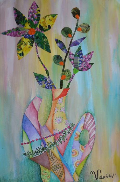 Art Studio PALETTE. Valeria Barbaneagra Picture.  Mixed Media Still Life Still Life ''''