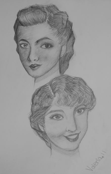 Art Studio PALETTE. Valeria Barbaneagra Picture.  Pencil People Portrait 