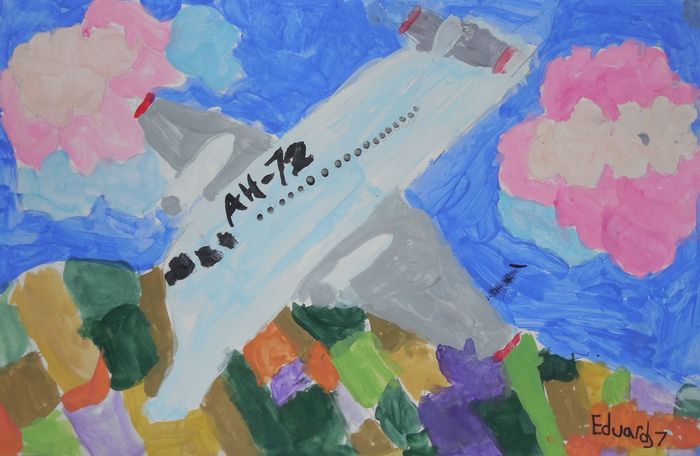 Art Studio PALETTE. Eduard Barba Picture.  Tempera Design Transport 