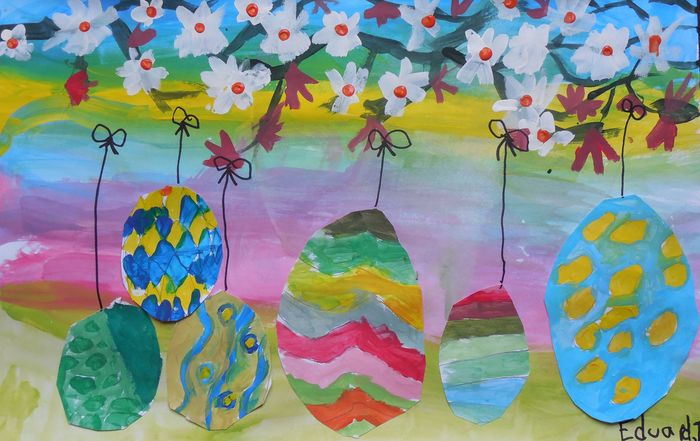 Art Studio PALETTE. Eduard Barba Picture.   Holidays Easter 