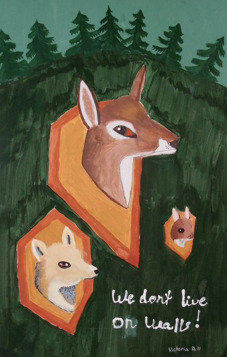 Art Studio PALETTE. Victoria Didenko Picture.  Tempera Animals Mix 