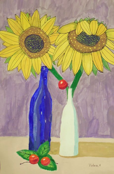 Art Studio PALETTE. Victoria Didenko Picture.  Tempera Still Life Still Life 