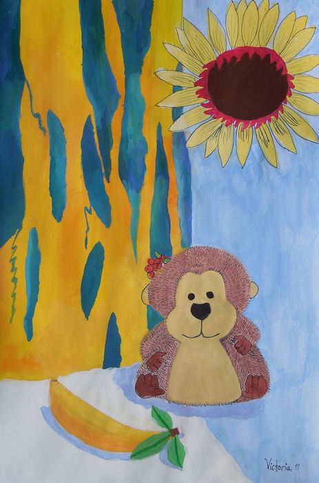 Art Studio PALETTE. Victoria Didenko Picture.  Marker, Tempera Still Life Still Life 