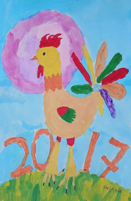 Art Studio PALETTE. Sophia Moore Picture.  Tempera Holidays Summer 