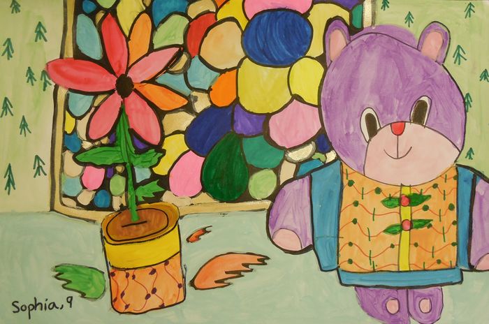 Art Studio PALETTE. Sophia Moore Picture.  Marker, Tempera Dec. Art Toys 