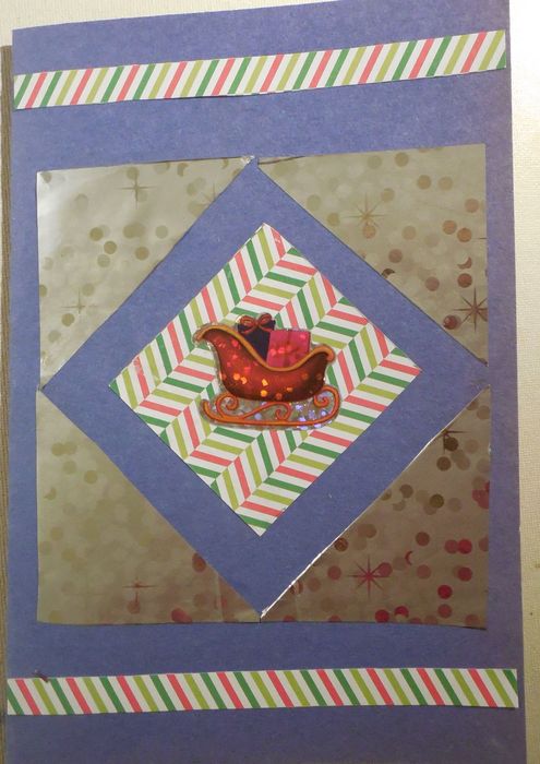 Art Studio PALETTE. Lisa Paskar Picture. Greeting Card Applique Holidays Christmas 