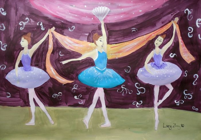 Art Studio PALETTE. Lucy Zhang Picture.  Tempera People Activities 