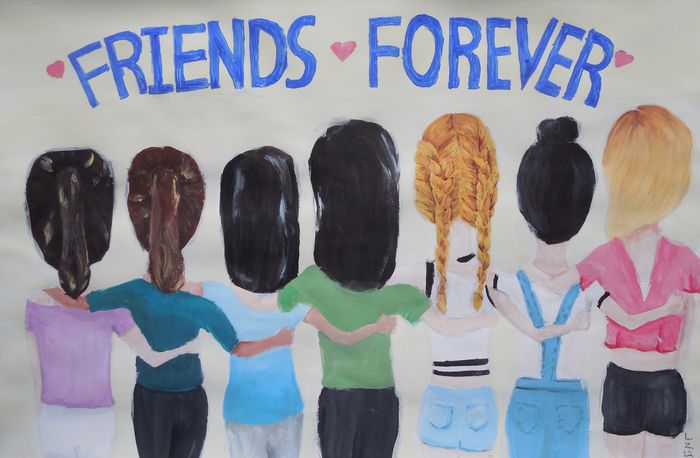 Art Studio PALETTE. Lucy Zhang Picture.  Tempera People People 