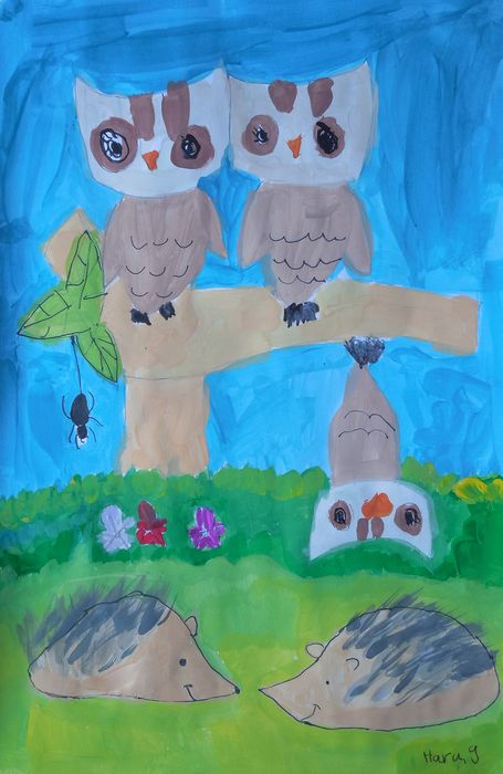 Art Studio PALETTE. Haru Yamanouchi Picture.  Marker, Tempera Fantasy Fairy Tail 