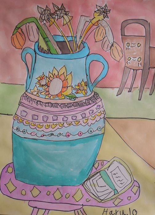 Art Studio PALETTE. Haru Yamanouchi Picture.  Watercolour, Ink Still Life Still Life 