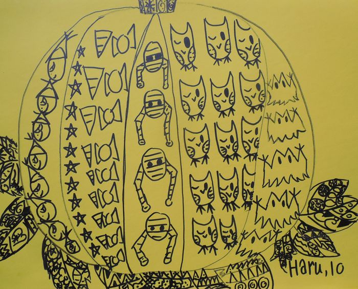 Art Studio PALETTE. Haru Yamanouchi Picture.  Marker Holidays Halloween 