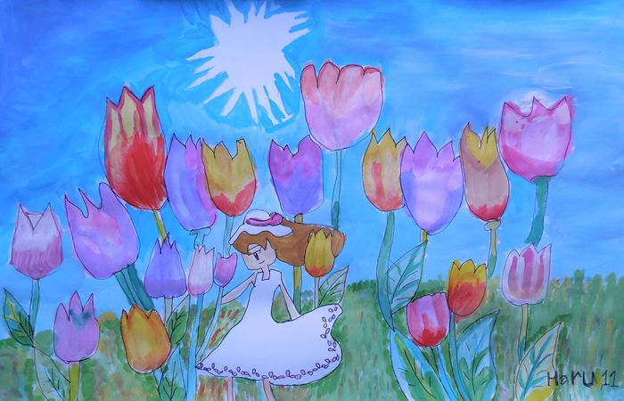 Art Studio PALETTE. Haru Yamanouchi Picture.  Watercolour, Ink Fantasy Imagenation 