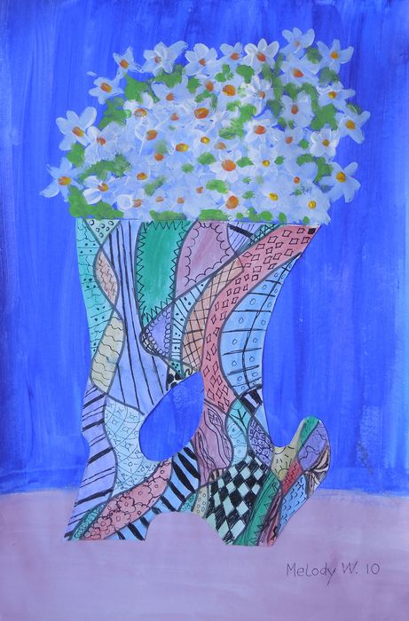 Art Studio PALETTE. Melody Wu Picture.  Mixed Media Still Life Still Life 