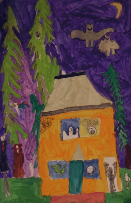 Art Studio PALETTE. Ivan Wu Picture.  Marker, Tempera Holidays Halloween 