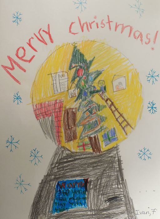 Art Studio PALETTE. Ivan Wu Picture.  Coloured Pencil Holidays Christmas 