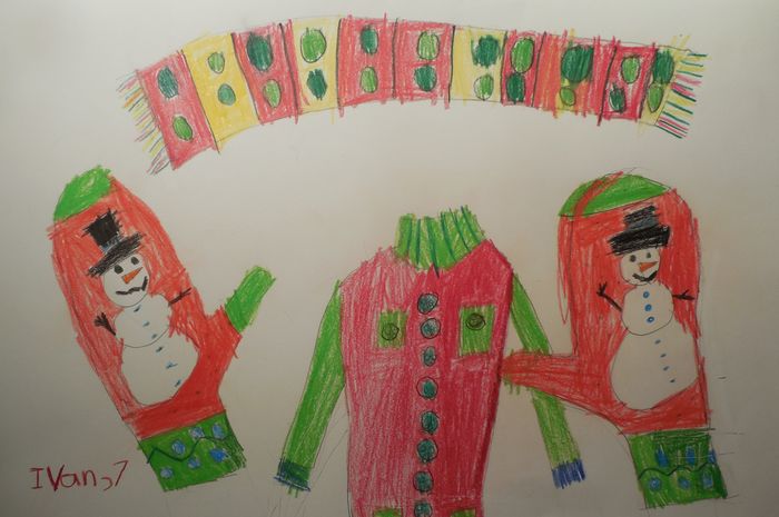 Art Studio PALETTE. Ivan Wu Picture.  Coloured Pencil Design Clothes 