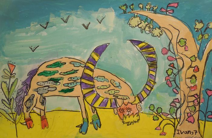 Art Studio PALETTE. Ivan Wu Picture.  Marker, Tempera Fantasy Imagenation 