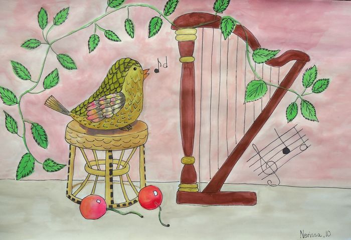 Art Studio PALETTE. Nerissa Wang Picture.  Watercolour, Ink Still Life Still Life 