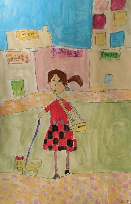 Art Studio PALETTE. Mariya Ivanova Picture.  Marker, Tempera People People 